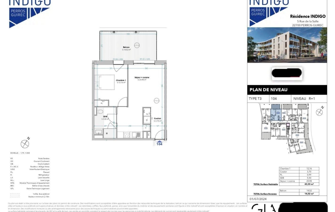 Agence Coté Immo : Appartement | PERROS-GUIREC (22700) | 43 m2 | 247 000 € 